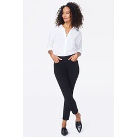 NYDJ 4 Skinny Ankle Black Jeans - Picture 1 of 11